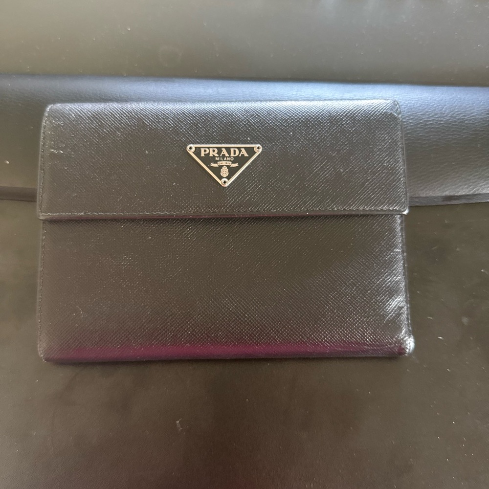 Prada Black Leather Wallet